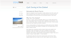 Desktop Screenshot of cycletour.org.nz