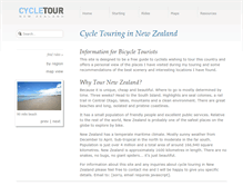 Tablet Screenshot of cycletour.org.nz